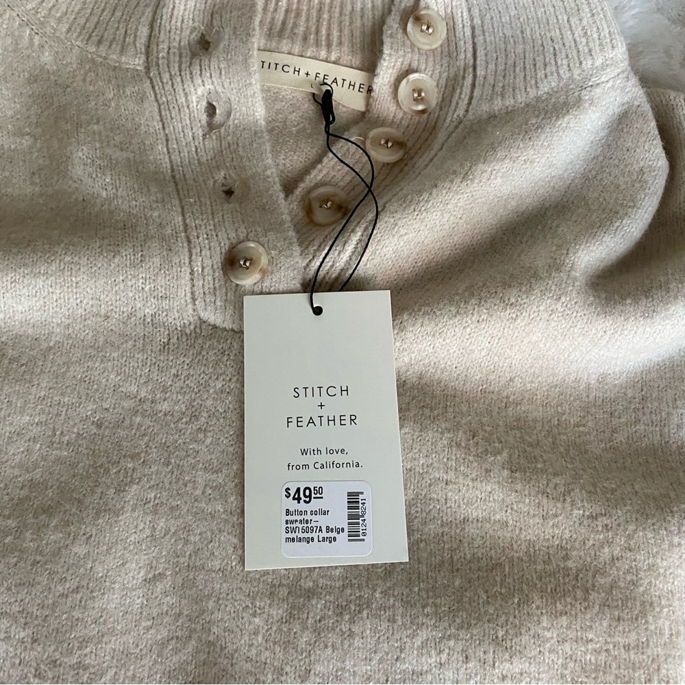 Henley Sweater NWT